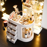 Dressing Table 4 Drawer Makeup Holder Storage Box