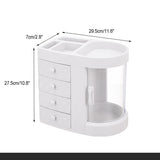 Dressing Table 4 Drawer Makeup Holder Storage Box