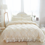 Hand-made Beige Princess Quilt/Duvet Cover