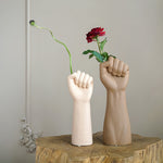 Creative Man Woman Hand Fist Shape Vase