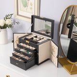 Large Dustproof Makeup Organizer Jewelry Box