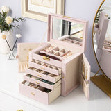 Large Dustproof Makeup Organizer Jewelry Box